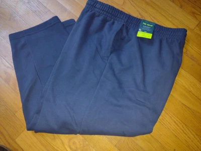 Pantalones deportivos de pierna recta de vellón ultrasuave Tek Gear para hombre nuevos con etiquetas. Azul, talla 3XB Foto 1 de 4