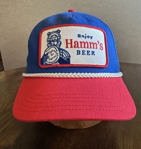 HAMM'S BEER TRUCKER HAT SNAP BACK, AMERICAN NEEDLE, MESH CAP - baseball theme - Picture 1 of 12