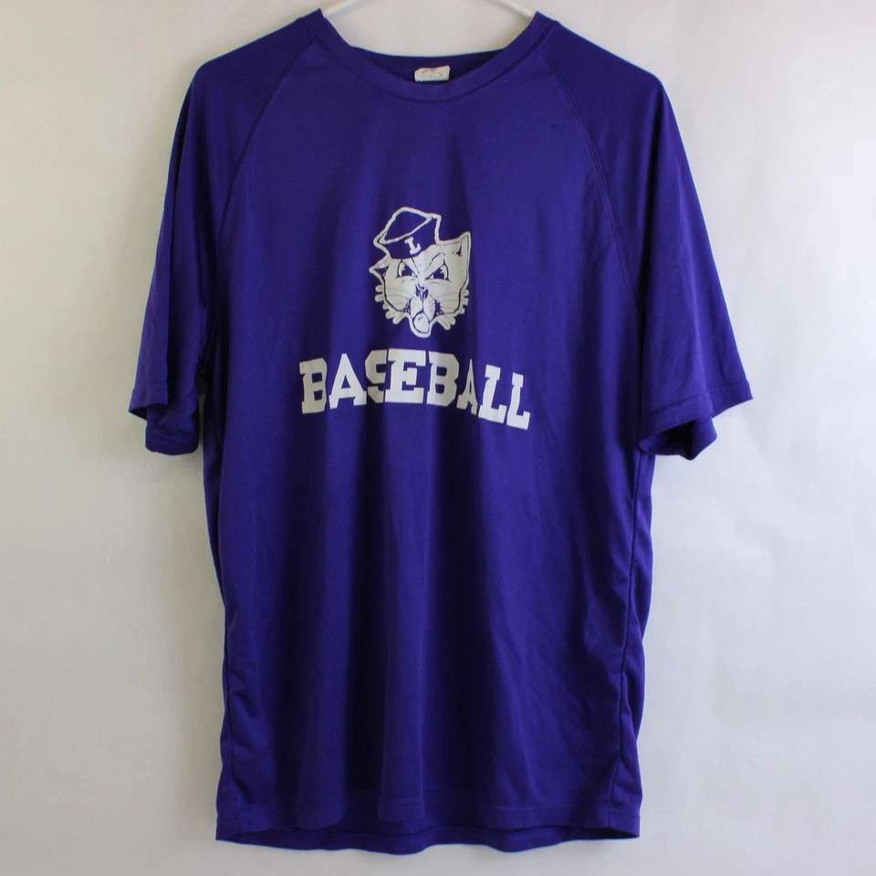 Camiseta gráfica de béisbol púrpura Augusta Sportswear Linfield University talla L Foto 1 de 4