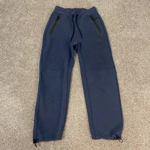 Pantalones deportivos Nike Tech polar para hombre pequeños azules dobladillo abierto sueltos relajados FB8012-063 - Imagen 1 de 8