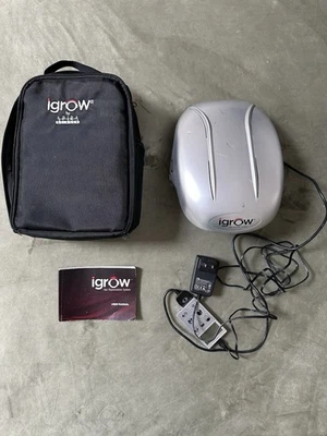 Sistema de crecimiento del cabello láser iGrow Apira casco bolsa remota enchufes - probado Foto 1 de 4