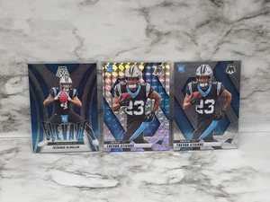 2025 Mosaic RC Trevor Etienne Silver Prizm Tetairoa McMillan Carolina Panthers - Picture 1 of 2