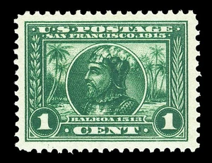 US #397; 1¢ PANAMA-PACIFIC, XF-OG-MNH, PF GRADED (90) Certificate - Picture 1 of 3