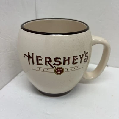 Est. de chocolate Hershey's Caneca de café vintage barril creme e marrom 1894 2014 - Imagem 1 de 4