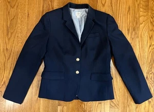 Chaqueta Blazer J Crew Mujer 8 Azul Mezcla Lana Botones Dorados Original Escolar - Imagen 1 de 14