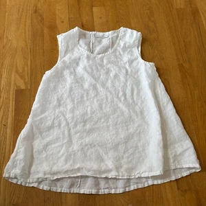 Bryn Walker Top Womens Size XS White Linen Tank Sleeveless - Picture 1 of 6