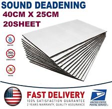 Thick:0.39" Car Sound Deadener Heat Insulation Mat Block Noise and Thermal Proof