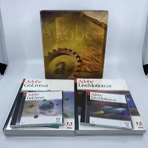 Adobe Golive 6.0/LiveMotion 2.0 Dual Pack 2001 Education Version Macintosh - Picture 1 of 10