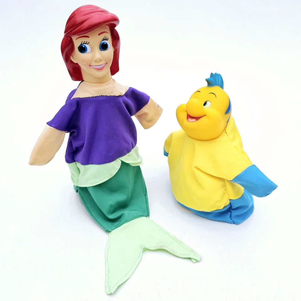 Disney DIE KLEINE MEERJUNGFRAU 8" Handpuppen Set ARIELLE & FABIUS Puppentheater - Bild 1 von 1