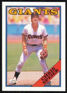 1988 Topps #329 Chris Speier NM