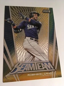 2017 Topps Stadium Club Beam Team Jumbo 5x7 Robinson Cano Mariners 02/10 Gold - Picture 1 of 1