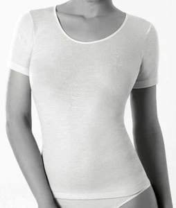 3 MBV Damen Kurzarm T-Shirts aus Wolle und Seide mit Satinprofilen Art 91403 - Bild 1 von 3