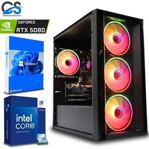 RTX Gaming PC Intel i9 14900KF / 32GB DDR5 / 2TB M.2 / 16GB RTX 5080 / Wins 11 - Picture 1 of 10