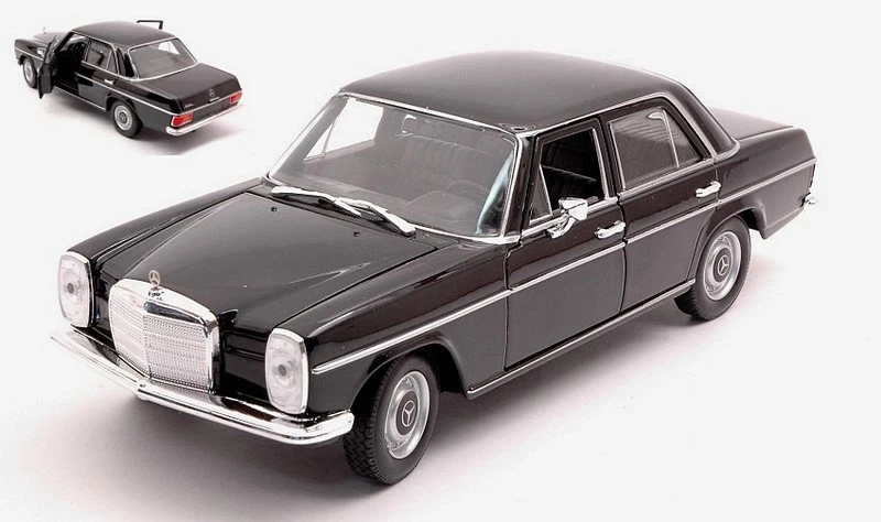Mercedes 220 1968 Black 1:24 WELLY 24091BK - Immagine 1 di 1