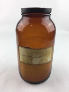 Vintage Pharmacy Sodium Silicofluoride Collectible Medicine Bottle 7.75" - Picture 1 of 1