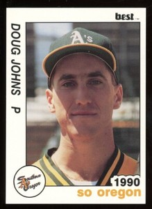 1990 Best Cards Southern Oregon A's DOUG JONES RC ATHLETICS A'S UNIV OF VIRGINIA
