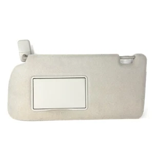 2005-2012 Nissan Xterra Left Driver Side Sun Visor Gray Cloth Mirror OEM - Picture 1 of 8