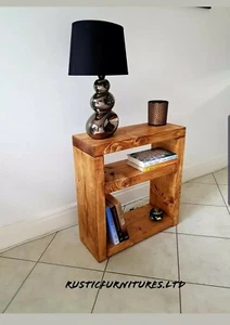 Bedside Table/ Side Table/Telephone Table/Handmade Solid Pine wood - Picture 1 of 8