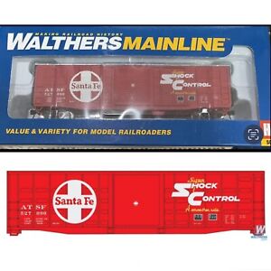 Walthers Mainline 910-2318 HO Scale 50' Waffle-Side Box Car Santa Fe(ATSF)527090