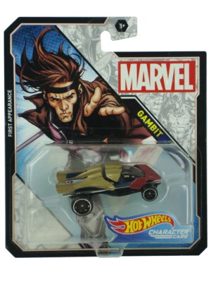 Hot Wheels Gambit 1/64 Scale Character Car Marvel Comics X-Men First Appearance - Image 1 of 2
