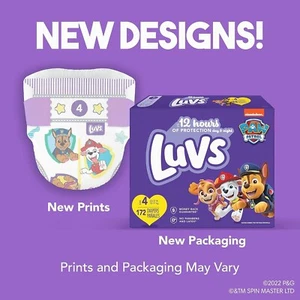 Luvs Baby Diapers, Platinum Protection Bluey Diapers for Day & Night - Picture 1 of 8