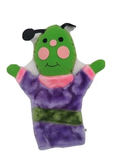 MARIONETA DE MANO de colección verde NTC Publishing gusano oruga de colección ¿peluche rellena década de 1980? - Imagen 1 de 4