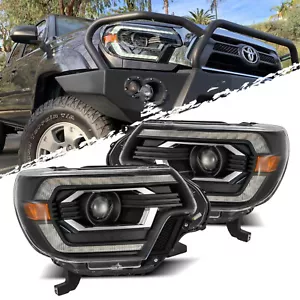For 12-15 Toyota Tacoma Projector PRO-Series Headlights Replacement Black - Bild 1 von 7