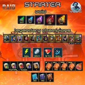 Raid Shadow Legends|SACRED-4|PRIMAL-20|VOID-30|ANCIENT-140|LEGENDARY-16|⚡️-46K - Afbeelding 1 van 1