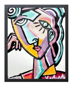CORBELLIC ORIGINAL ART 14X17 FRENCH EXPRESSIONISM ABSTRACT GALLERY THICK PAPER - Picture 1 of 7