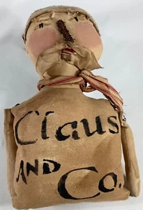 Hand Made Primitive Grubby 12” Santa Claus and Co Shelf Sitter 2019 Signed EUC - Picture 1 of 3