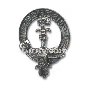 Art Pewter Chisholm Clan Crest Cufflinks CCL-C12 Scottish - Picture 1 of 3