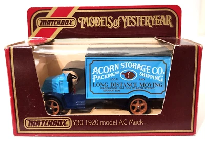 Matchbox Models of Yesteryear Y30 1920 Model AC Mack Acorn Storage (VintageNew) - Image 1 of 3