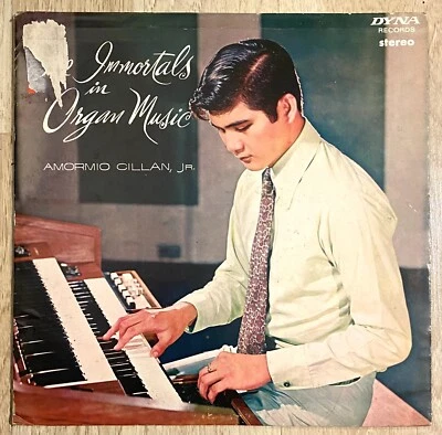 THE IMMORTALS in ORGAN MUSIC FEAT. AMORMIO CILLAN, JR. LP Rare Vinyl Philippines - Image 1 of 3