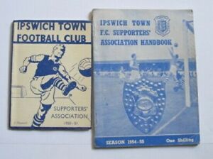 Ipswich Town Handbooks 1950/51 & 1954/55 Choose from the list.