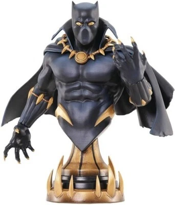 Diamond Select Toys Marvel Comics Pantera Negra Escala 1/7 Busto Estatua Totalmente Nueva Foto 1 de 4