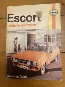 Ford Escort MK1 & MK2 (oh Models 1968-1980) Haynes Owners Handbook - Picture 1 of 6