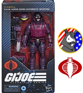 Figura Hasbro Cobra SAW Viper - Serie Clasificada GI JOE - 6 pulgadas - Imagen 1 de 4