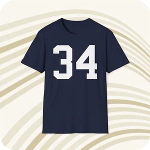 Bo Jackson Auburn Tigers #34 NCAA Jersey T-Shirt - Front & Back Print - Picture 1 of 6