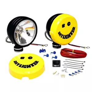 KC Hilites 100W 6 Inch Long Range Motorsport Daylighters Spot Lights Black Pair - Picture 1 of 1