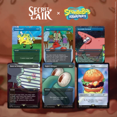 MTG Secret Lair x SpongeBob SquarePants: Internet Sensation NON-FOIL EDITION - Image 1 of 4