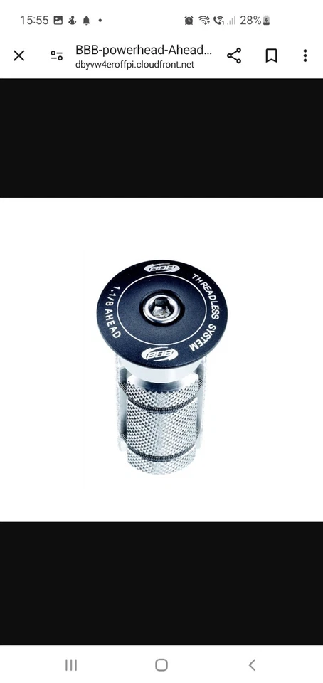 BBB BAP-03 PowerHead 1.1/8 Headset Compressor Carbon Bike Cycle Bicycle - Image 1 of 1