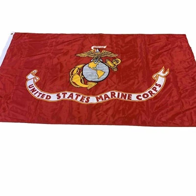 Bandera Semper Fi del Cuerpo de Marines de los Estados Unidos 34 x 59 USMC Patio Banner Decoración del Hogar Rojo Militar Foto 1 de 4