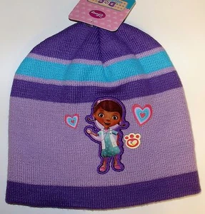 Doc McStuffins Pet Vet Disney Junior Girls Beanie Knit Stocking Cap Winter Hat - Picture 1 of 4