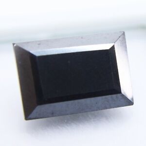 Beautiful Loose Gemstones Black Moissanite Diamond 4.95 Ct Emerald Shape