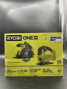 RYOBI 18V 2-Tool Combo Kit w 5-1/2 in. Circular Saw and Jig Saw-PCL500525SB - Picture 1 of 10