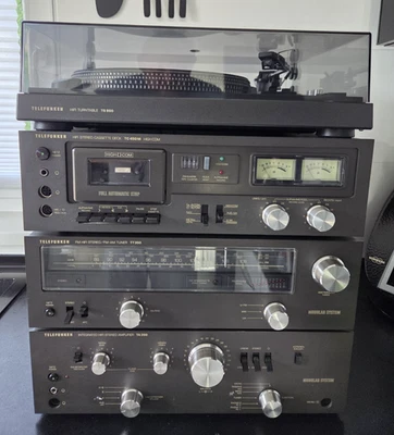 TELEFUNKEN Stereoanlage Verstärker Tuner Tapedeck  Plattenspieler TA350 Vintage - Bild 1 von 4