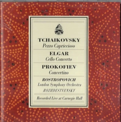 ROSTROPOVICH - TCHAIKOVSKY, ELGAR, PROKOFIEV - LIVE CARNEGIE HALL - CD - Image 1 of 2