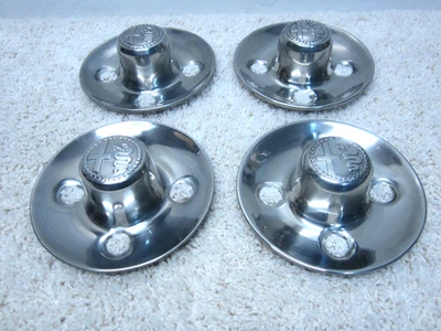 1972 - 1975 ALFA ROMEO SPIDER OEM CONJUNTO DE TAMPAS DE CENTRO DE RODA DE AÇO 6051848200 #2I-8 - Imagem 1 de 4