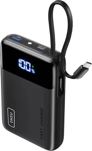 INIU 45W Power Bank, 20000mAh Klein Powerbank mit Integriertem USB-C | Neu - Bild 1 von 7