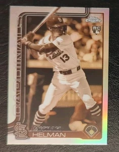 2025 Topps Chrome Michael Helman RC Sepia Refractor Parallel #104 *Ink on Name - Picture 1 of 3